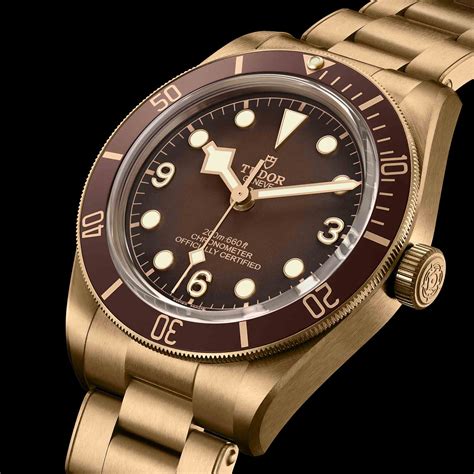 tudor bronze chovolate|tudor black bay bronze case.